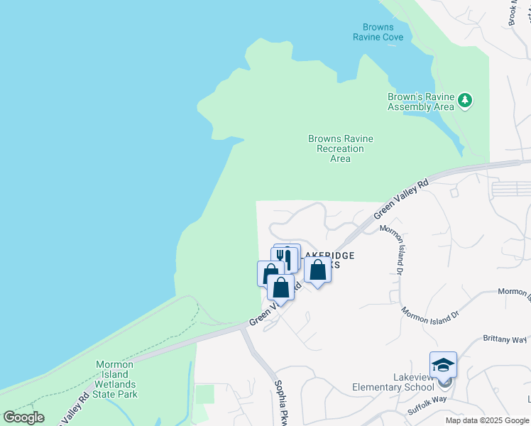 map of restaurants, bars, coffee shops, grocery stores, and more near 521 Lakeridge Court in El Dorado Hills