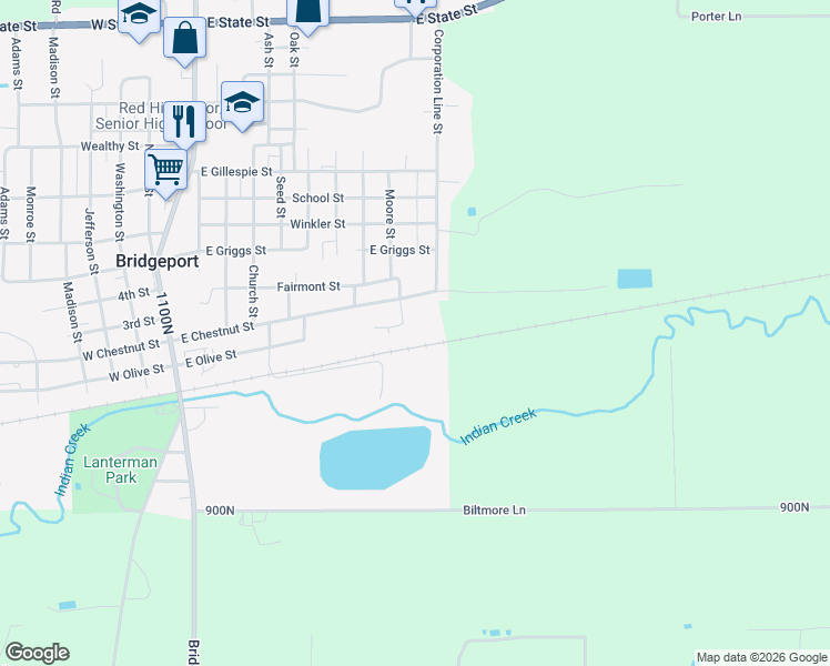 map of restaurants, bars, coffee shops, grocery stores, and more near 728-730 Maple Street in Bridgeport