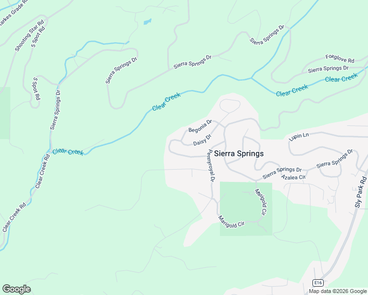map of restaurants, bars, coffee shops, grocery stores, and more near 5472 Daisy Drive in Pollock Pines