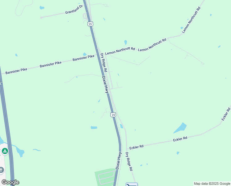 map of restaurants, bars, coffee shops, grocery stores, and more near 38 Chetalou Drive in Dry Ridge
