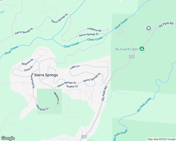 map of restaurants, bars, coffee shops, grocery stores, and more near 5626 Lupin Lane in Pollock Pines