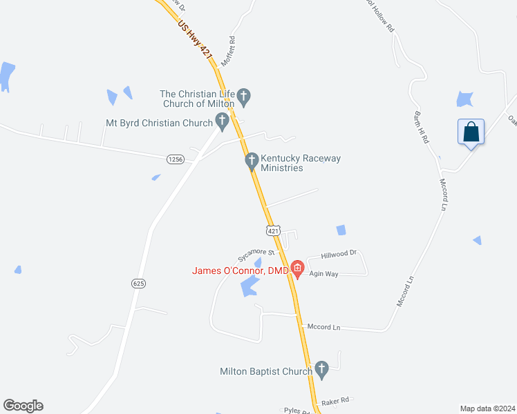 map of restaurants, bars, coffee shops, grocery stores, and more near in Locust