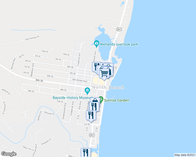 map of restaurants, bars, coffee shops, grocery stores, and more near 4049 7th Street in North Beach