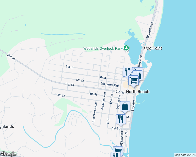 map of restaurants, bars, coffee shops, grocery stores, and more near 3853 7th Street in North Beach