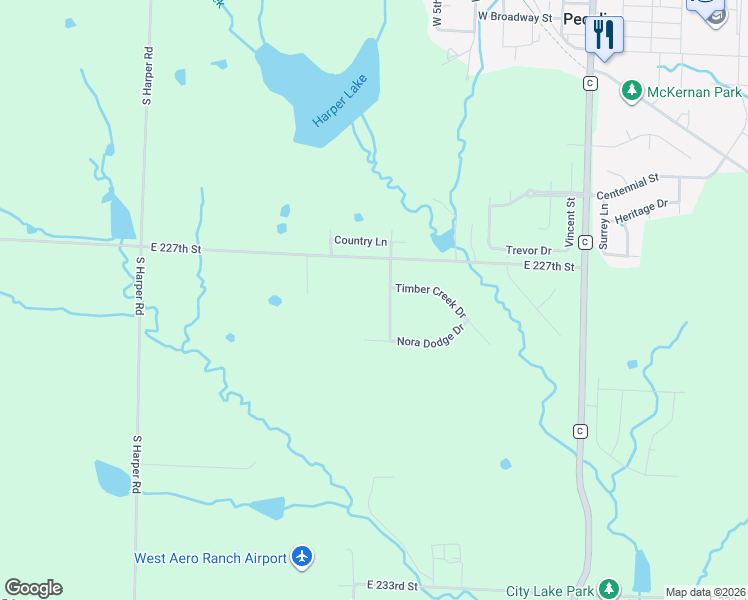 map of restaurants, bars, coffee shops, grocery stores, and more near 22714 Shadow Ridge Drive in Peculiar