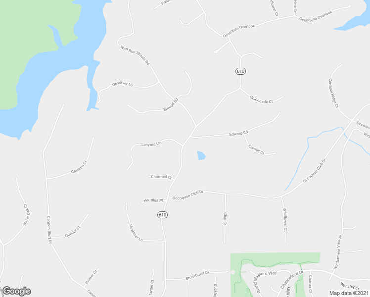 map of restaurants, bars, coffee shops, grocery stores, and more near 11309 Bacon Race Road in Woodbridge
