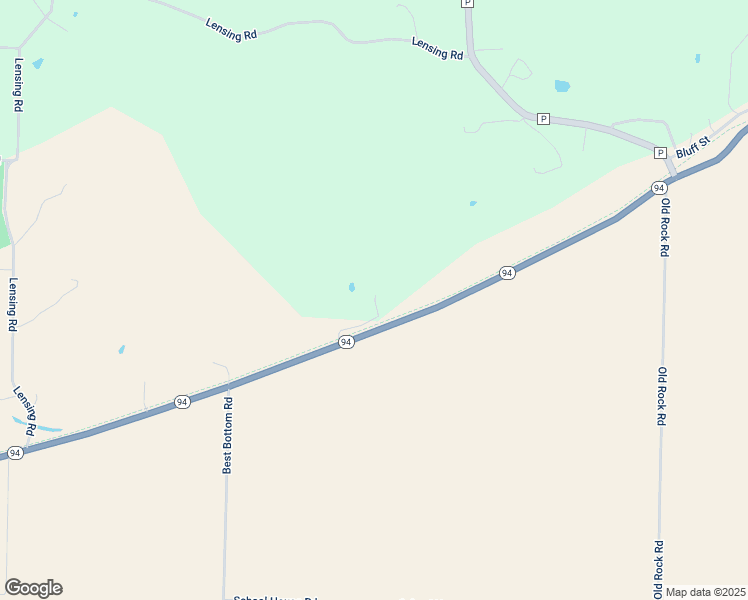 map of restaurants, bars, coffee shops, grocery stores, and more near 617 Missouri 94 in Rhineland