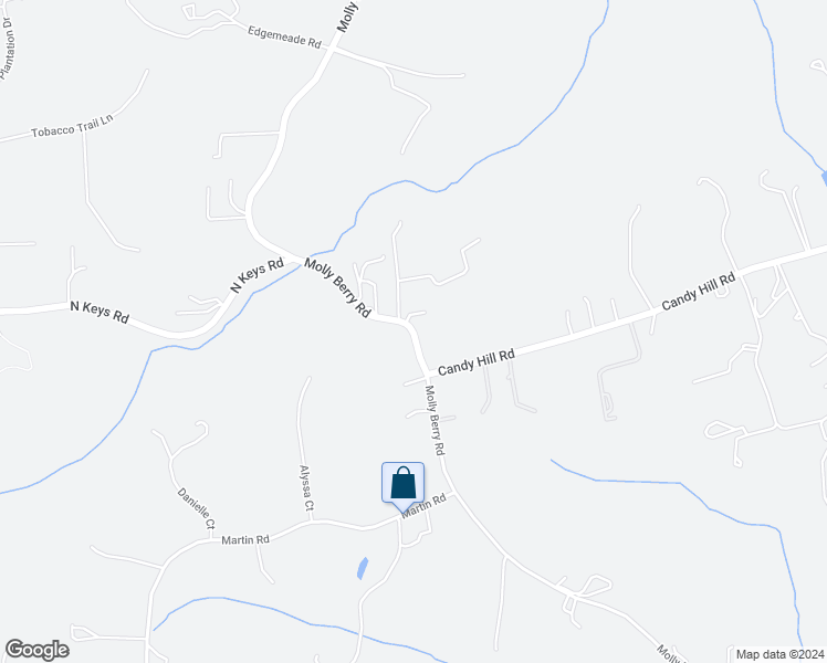 map of restaurants, bars, coffee shops, grocery stores, and more near Molly Berry Rd in Prince George's