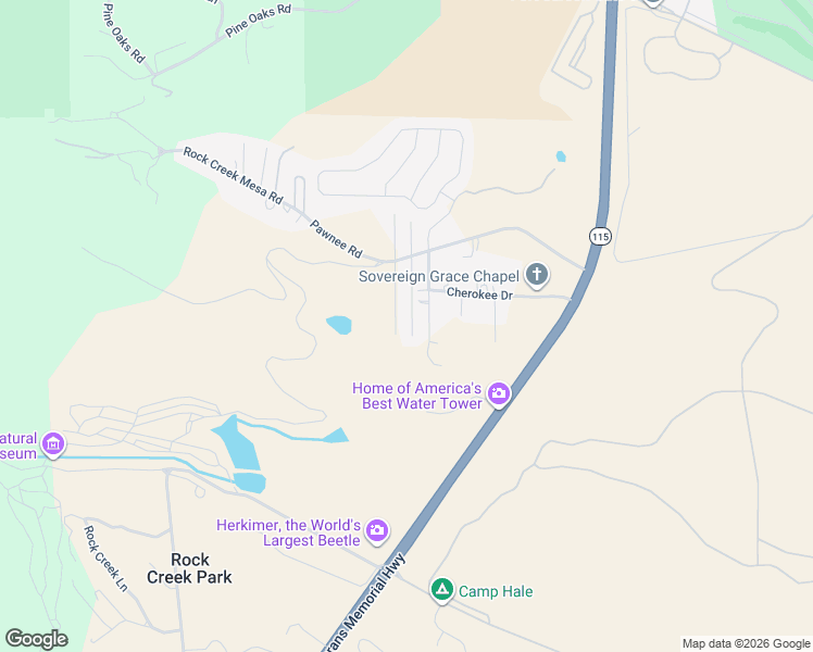 map of restaurants, bars, coffee shops, grocery stores, and more near 8470 Piute Road in Colorado Springs