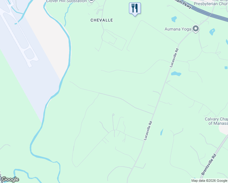 map of restaurants, bars, coffee shops, grocery stores, and more near 9806 Moor Green Drive in Manassas