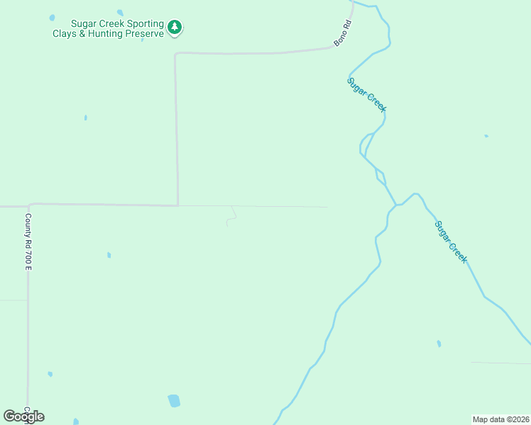 map of restaurants, bars, coffee shops, grocery stores, and more near County Road 1050 S in Campbellsburg