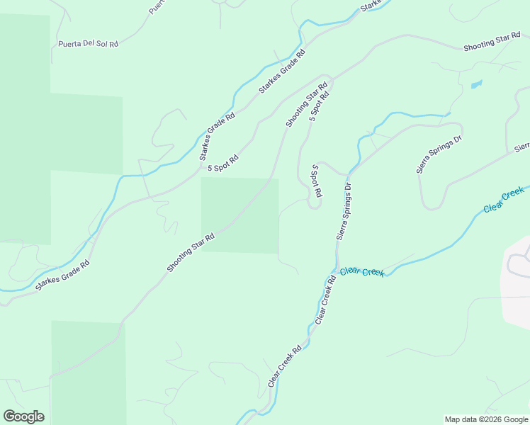 map of restaurants, bars, coffee shops, grocery stores, and more near 4975 Shooting Star Road in Pollock Pines
