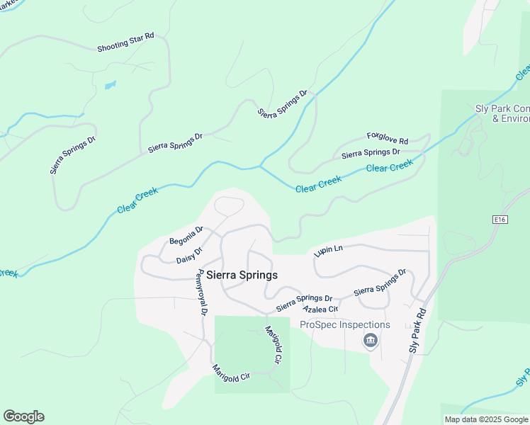 map of restaurants, bars, coffee shops, grocery stores, and more near 5490 Sierra Springs Drive in Pollock Pines