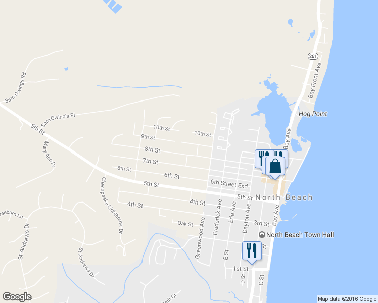 map of restaurants, bars, coffee shops, grocery stores, and more near 3810 8th St in North Beach