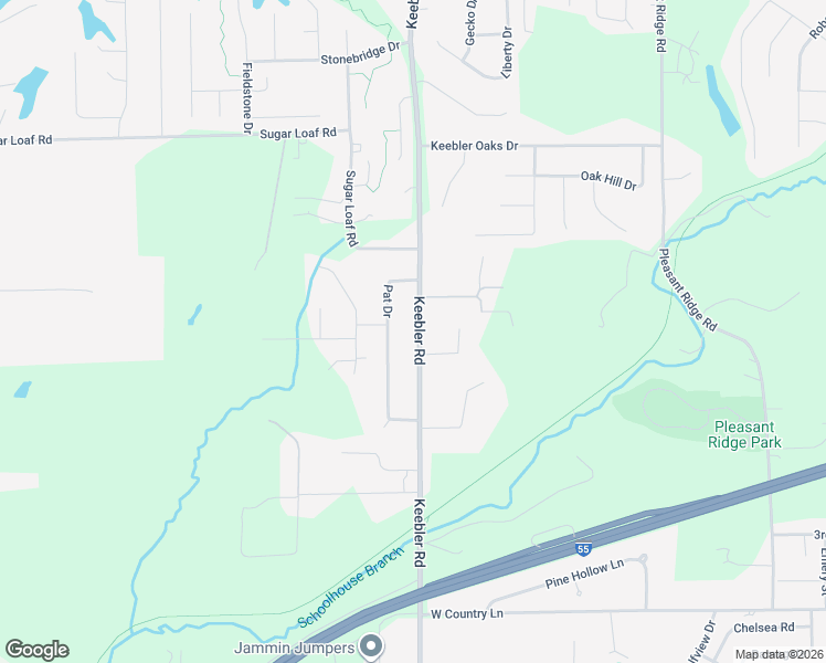 map of restaurants, bars, coffee shops, grocery stores, and more near 2417 Keebler Road in Collinsville