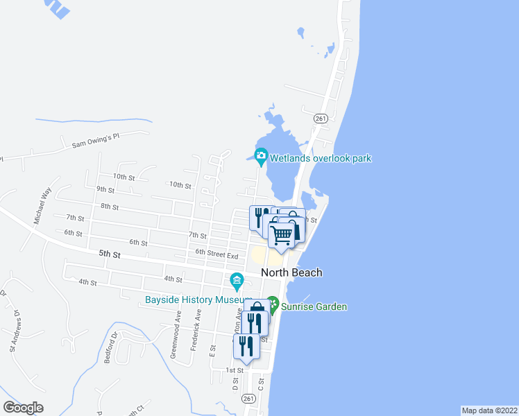 map of restaurants, bars, coffee shops, grocery stores, and more near 4032 9th Street in North Beach
