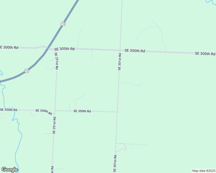 map of restaurants, bars, coffee shops, grocery stores, and more near 287 Southeast 350th Road in Warrensburg