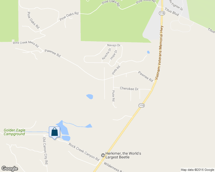 map of restaurants, bars, coffee shops, grocery stores, and more near 8345 Commanche Road in Colorado Springs