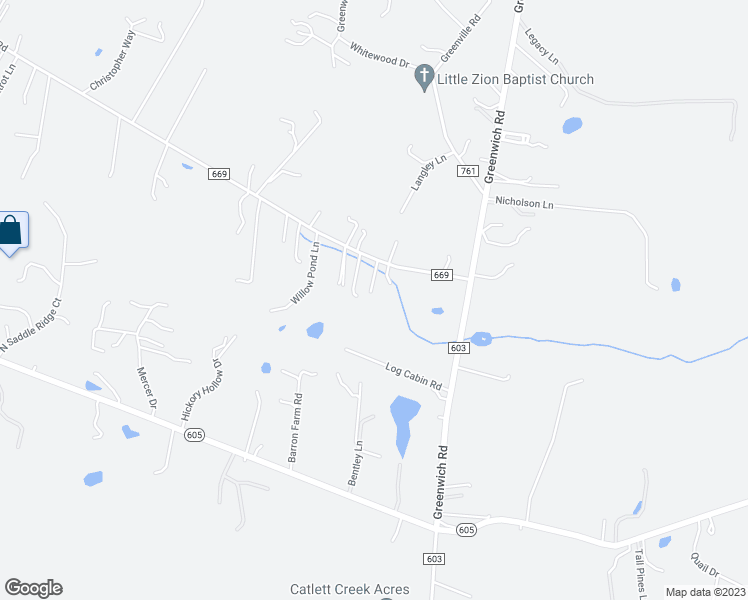 map of restaurants, bars, coffee shops, grocery stores, and more near 4033 Ringwood Road in Nokesville