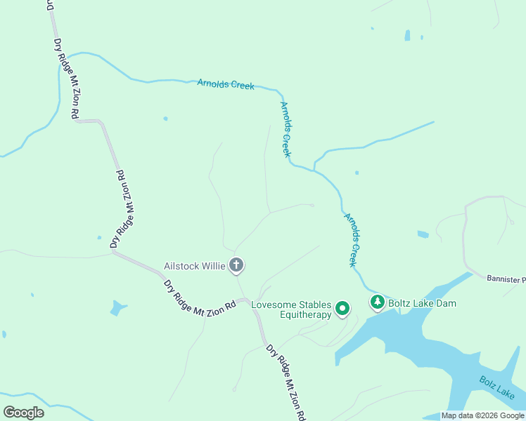 map of restaurants, bars, coffee shops, grocery stores, and more near 190 Lexington Trail in Dry Ridge