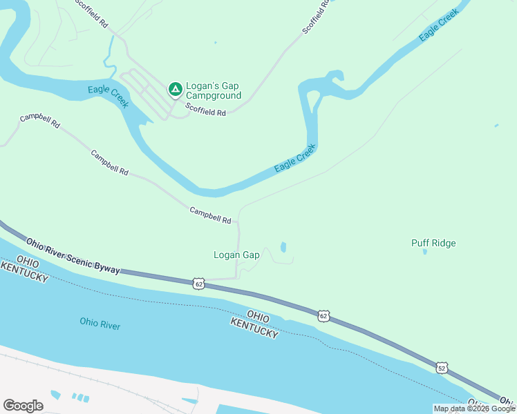 map of restaurants, bars, coffee shops, grocery stores, and more near 2685 Logan Gap Road in Ripley