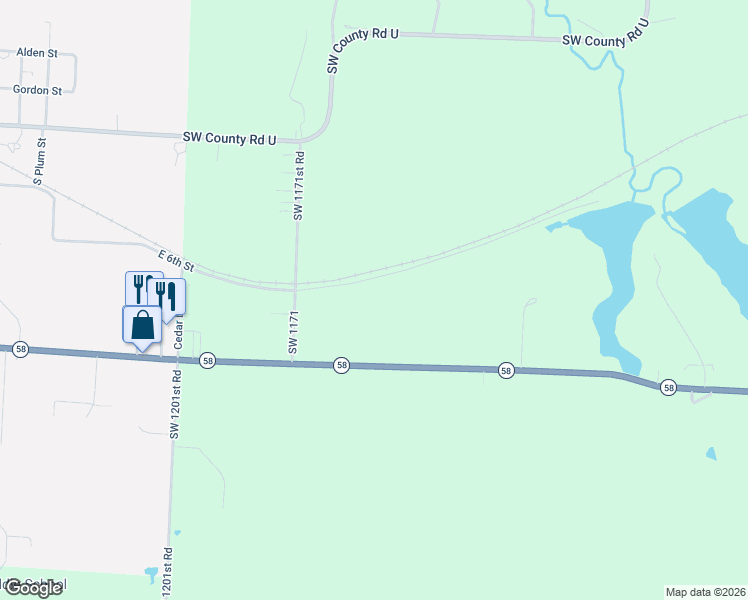 map of restaurants, bars, coffee shops, grocery stores, and more near 1169 Southwest State Route 58 in Holden
