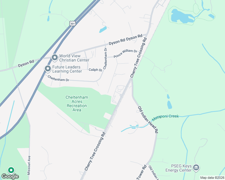 map of restaurants, bars, coffee shops, grocery stores, and more near 12904 Wheatland Way in Brandywine