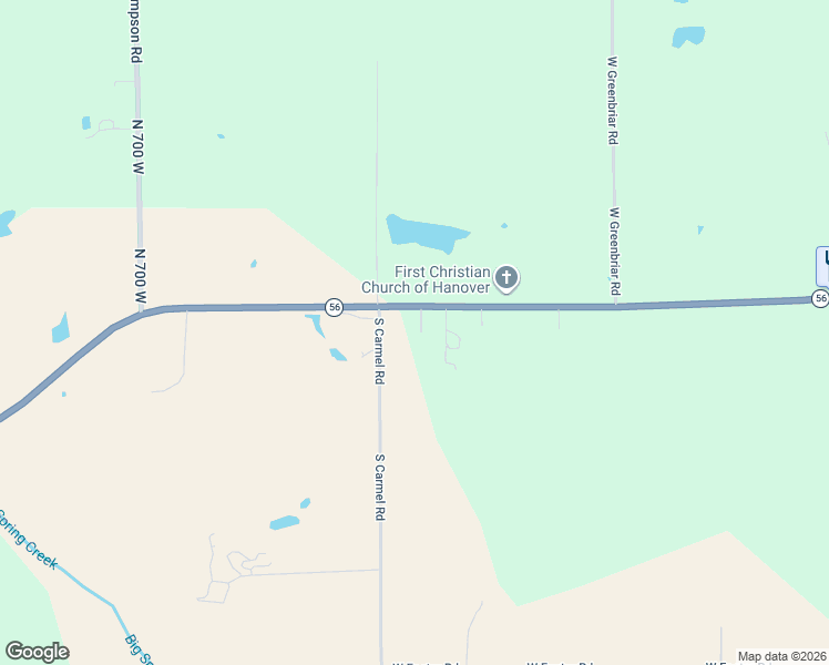 map of restaurants, bars, coffee shops, grocery stores, and more near 1826 South 640 West in Hanover