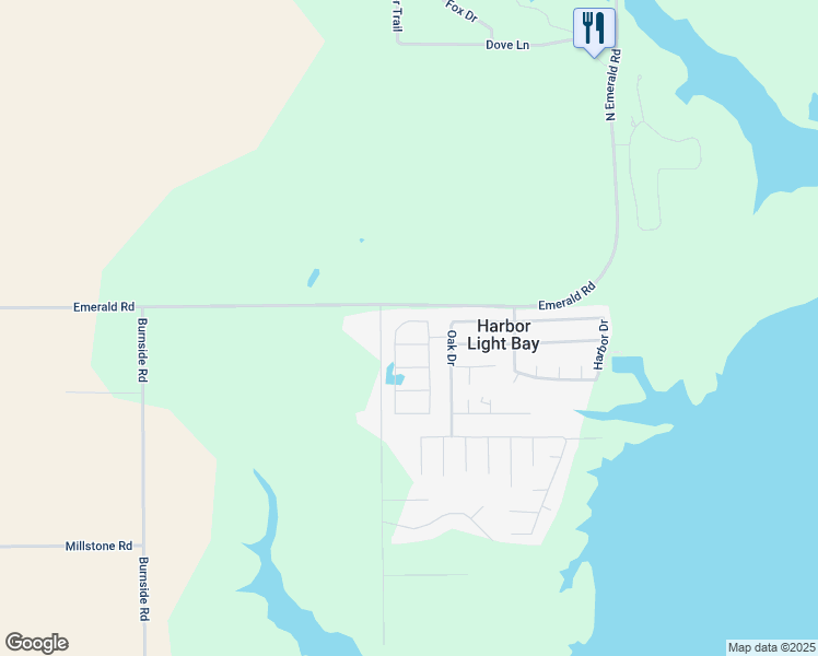 map of restaurants, bars, coffee shops, grocery stores, and more near 19912 Acorn Drive in Carlyle