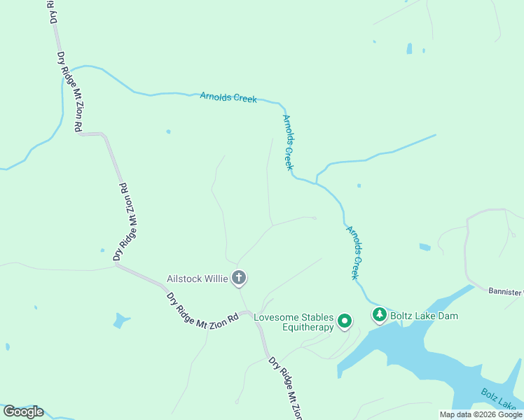 map of restaurants, bars, coffee shops, grocery stores, and more near 190 Lexington Trail in Dry Ridge