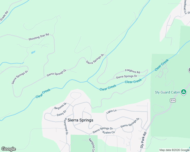 map of restaurants, bars, coffee shops, grocery stores, and more near 4952 Sierra Springs Drive in Pollock Pines