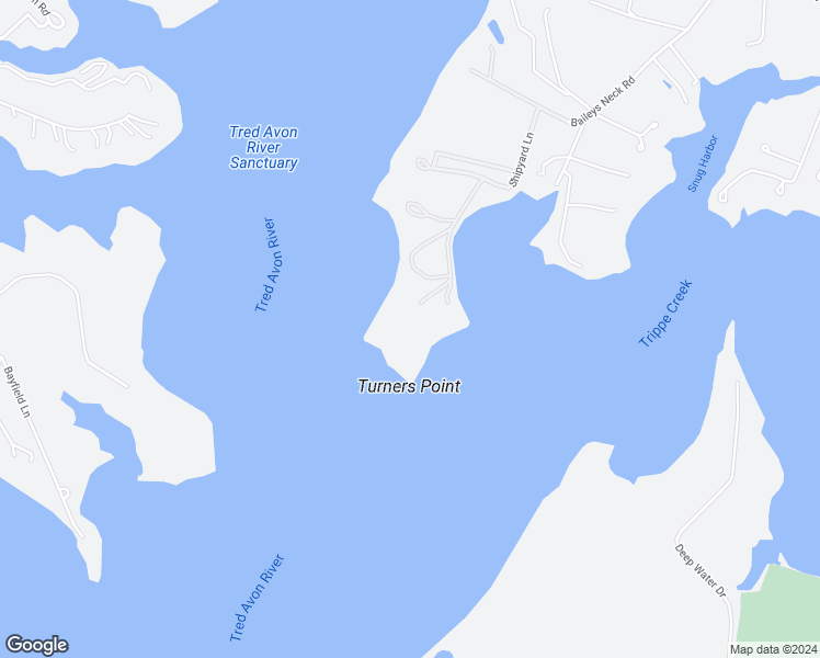 map of restaurants, bars, coffee shops, grocery stores, and more near 6010 Shipyard Lane in Easton