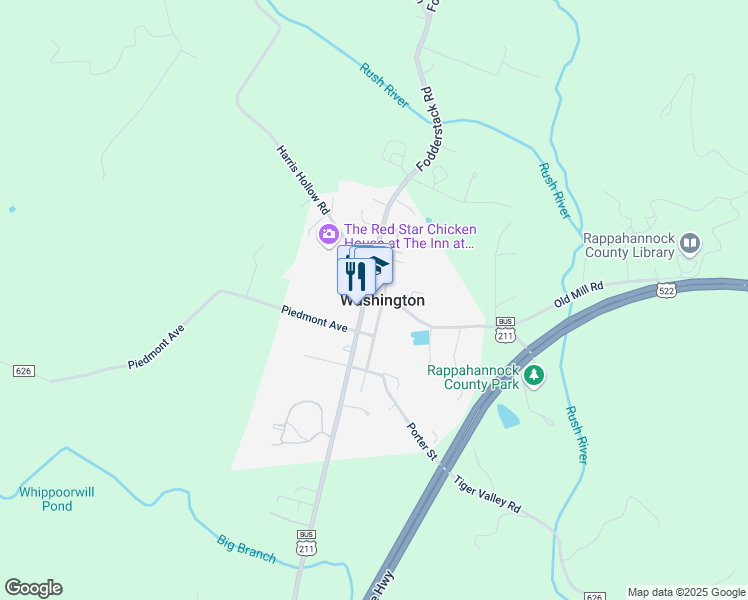 map of restaurants, bars, coffee shops, grocery stores, and more near in Washington