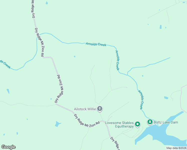 map of restaurants, bars, coffee shops, grocery stores, and more near 185 Bridle Court in Dry Ridge