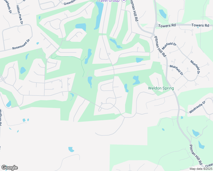 map of restaurants, bars, coffee shops, grocery stores, and more near 212 Greenburn Drive in Weldon Spring