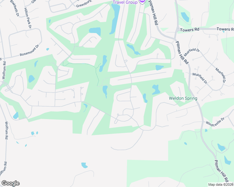 map of restaurants, bars, coffee shops, grocery stores, and more near 229 Greenburn Drive in Weldon Spring