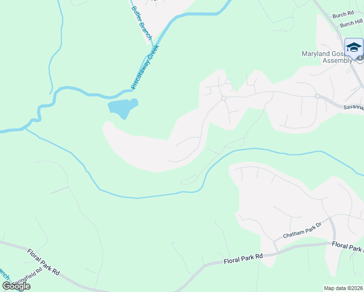 map of restaurants, bars, coffee shops, grocery stores, and more near 5807 McIntosh Place in Brandywine