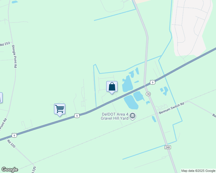 map of restaurants, bars, coffee shops, grocery stores, and more near 24451 Lewes Georgetown Highway in Georgetown