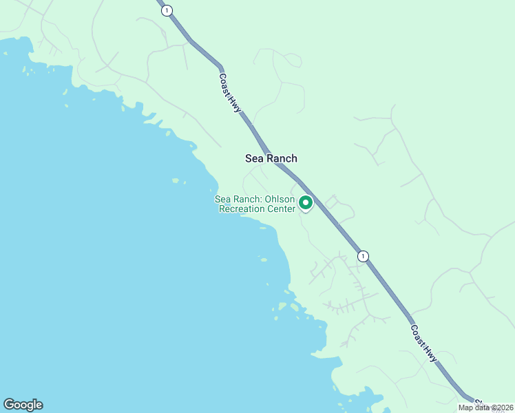 map of restaurants, bars, coffee shops, grocery stores, and more near 37683 White Barn in Sea Ranch