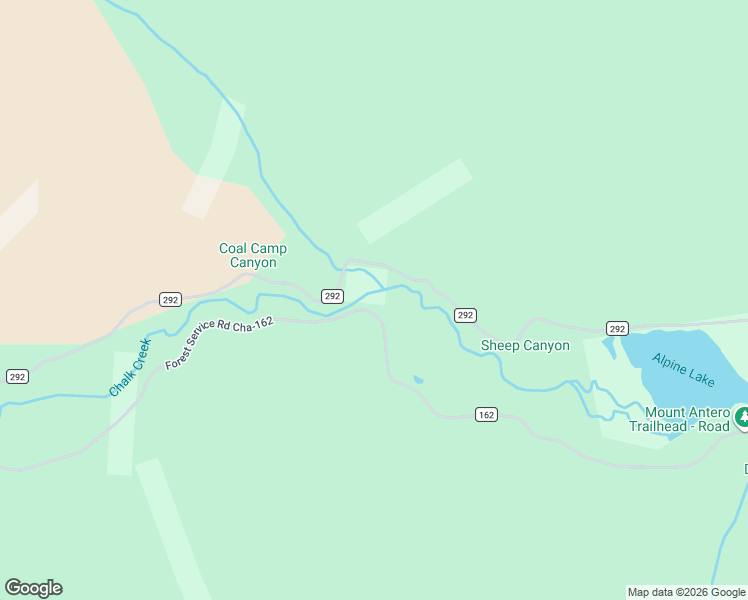 map of restaurants, bars, coffee shops, grocery stores, and more near 23795 County Road 162 in Nathrop