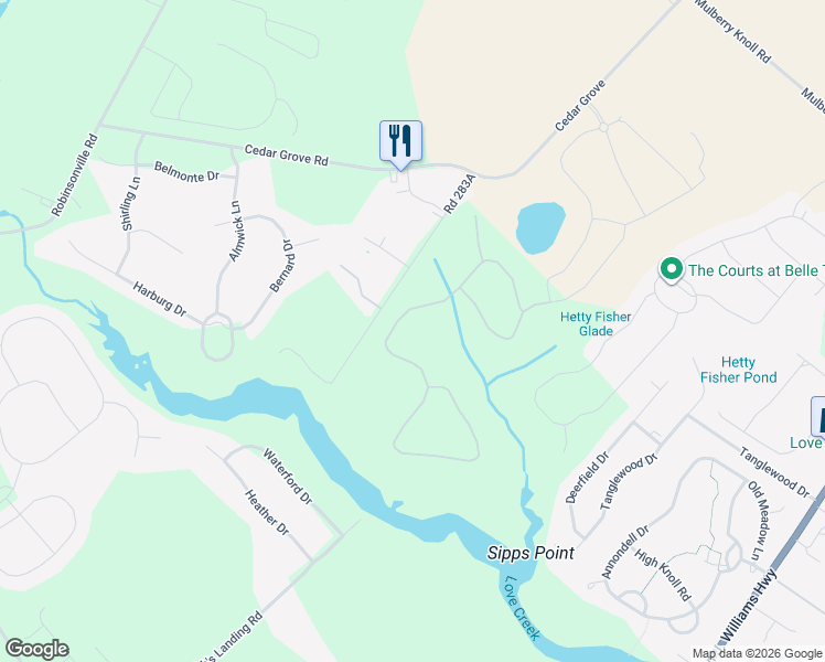 map of restaurants, bars, coffee shops, grocery stores, and more near 19774 Road 283A in Lewes
