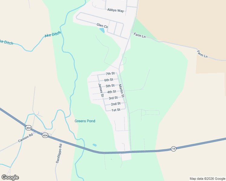 map of restaurants, bars, coffee shops, grocery stores, and more near 11229 5th Street in Bridgeville