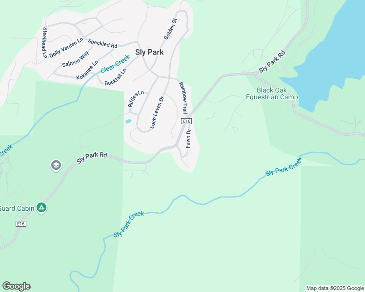 map of restaurants, bars, coffee shops, grocery stores, and more near 5217 Doe View Place in Pollock Pines