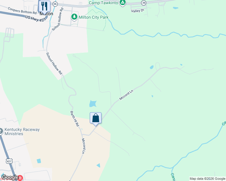 map of restaurants, bars, coffee shops, grocery stores, and more near 137 Whitaker Road in Milton