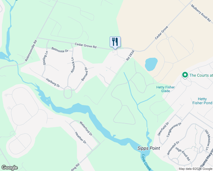 map of restaurants, bars, coffee shops, grocery stores, and more near 19774 Road 283A in Lewes