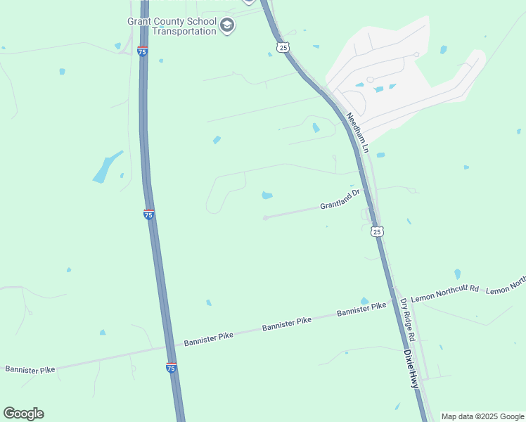 map of restaurants, bars, coffee shops, grocery stores, and more near 385 Grantland Drive in Dry Ridge