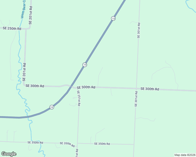 map of restaurants, bars, coffee shops, grocery stores, and more near 265 Southeast 300th Road in Warrensburg