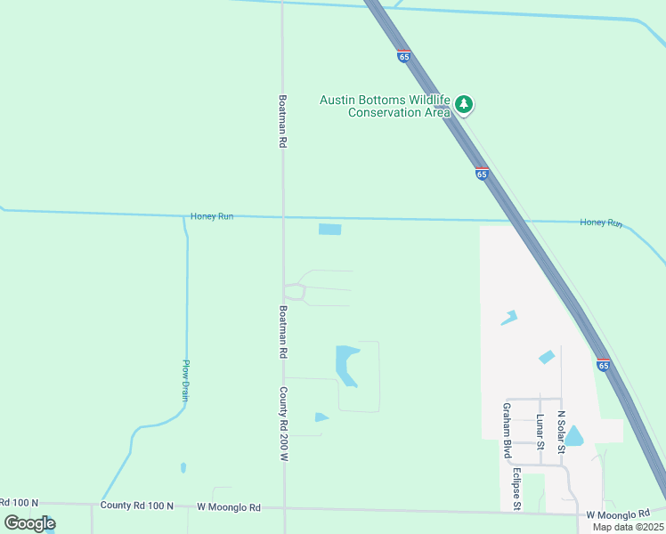 map of restaurants, bars, coffee shops, grocery stores, and more near 1552 North Boatman Road in Scottsburg