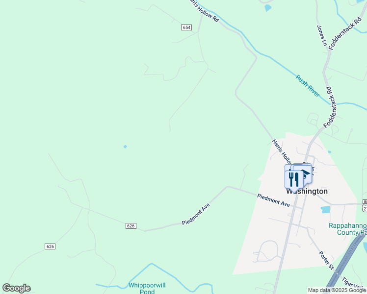map of restaurants, bars, coffee shops, grocery stores, and more near 115 Maple Hill Lane in Washington