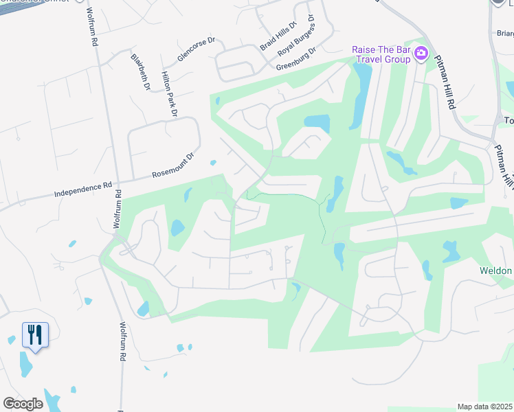 map of restaurants, bars, coffee shops, grocery stores, and more near 2 Shaelah Drive in Weldon Spring
